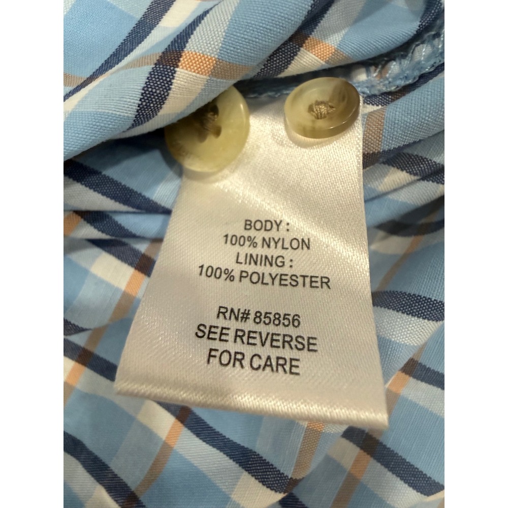 Gander Mountain Guide Series Mens XL Blue Plaid Fishing Shirt Long Sleeve Vented - Picture 7 of 10